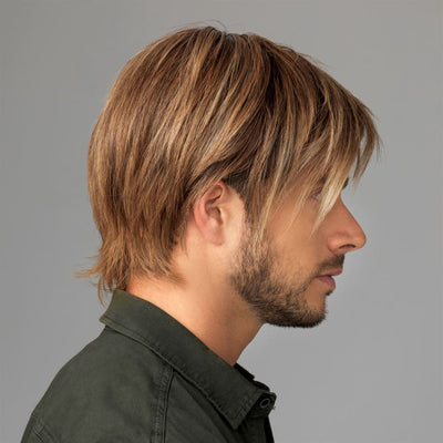 CHISELED MONO LACE FRONT MEN&#x27;S WIG - TWC- The Wig Company