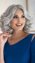 A sassy bob wig made with a blend of human hair and heat-friendly synthetic fibers