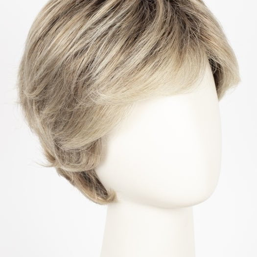 Color Champagne-Rooted = Light Beige Blonde, Medium Honey Blonde, and Platinum Blonde blend with Dark Roots