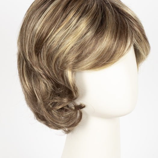 BERNSTEIN-ROOTED | Light Brown base with subtle Light Honey Blonde and Light Butterscotch Blonde highlights and Dark Roots