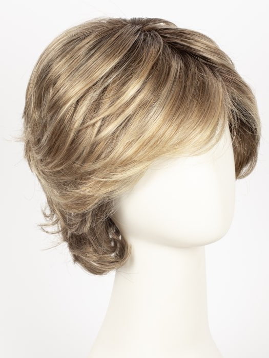 DARK-SAND-ROOTED 14.24.26 | Light Brown base with Lightest Ash Brown and Medium Honey Blonde blend and Dark Roots