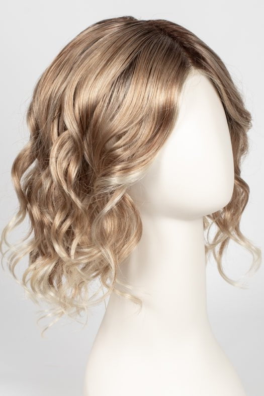 27T613S8 SHADED SUN | Medium Natural Red-Gold Blonde & Pale Natural Gold Blonde Blend and Tipped, Shaded with Medium Brown