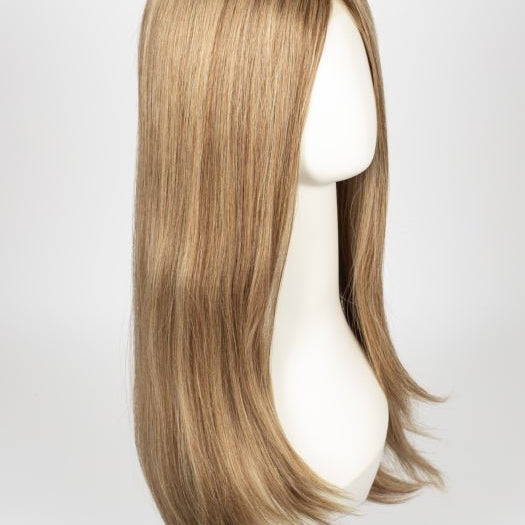 SS12/22 SHADED CAPPUCCINO | Light Golden Brown Evenly Blended with Cool Platinum Blonde Highlights and Dark Roots