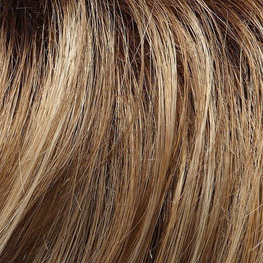 12FS8 SHADED PRALINE | Light Gold Brown, Light Natural Gold Blonde & Pale Natural Gold-Blonde Blend, Shaded with Medium Brown