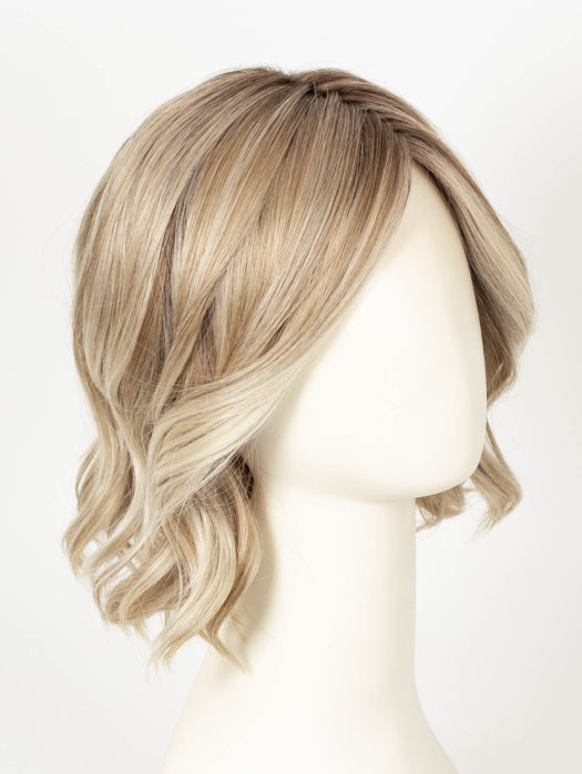 MILKSHAKE BLONDE R | A mixture of Light Sandy Brown, Highlighted with Light Ash Blonde with a Hint of Light Platinum Blonde with a Medium Root Color