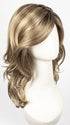 RH12/26RT4 | Light Brown w/Fine Golden Blonde Highlights & Dark Brown Roots