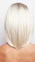 SEASHELL-BLOND-R | Cool White Blonde and Creamy White Tones Blended with Soft Brown Roots