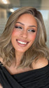 Roxie wearing RAISE THE BAR by GABOR in GF10-22SS ICED CAPPUCCINO | Light Brown Shaded with Medium Blonde