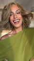 Roxie wearing SUPREME PLUS DELUXE by ELLEN WILLE in BERNSTEIN MIX | Light Brown base with subtle Light Honey Blonde and Light Butterscotch Blonde highlights