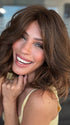Roxie is wearing ENERGY by GABOR in GL 6-30 MAHOGANY | Dark Brown with soft Copper Highlights