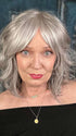 Mel B. @mels.be.ageless wearing BRAYLEN by AMORE in color SILVER-STONE | Dark Brown Base with Multi Grey Shades Blended