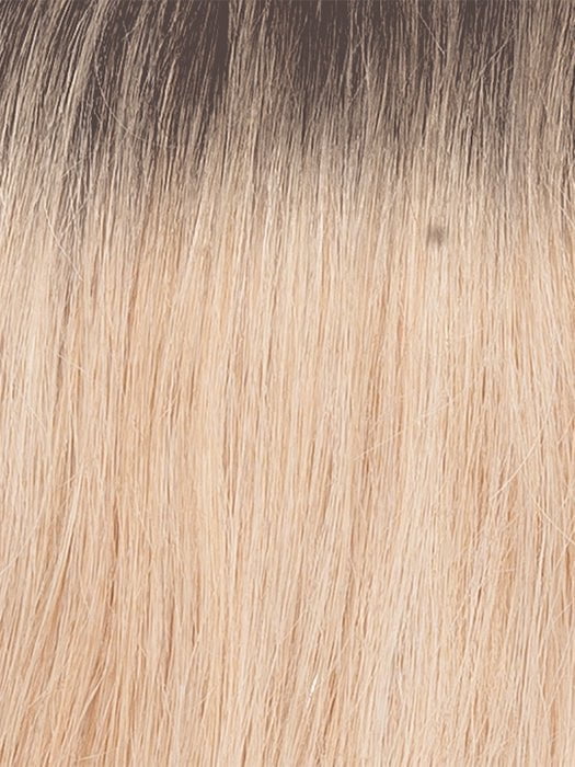 SS24/102/R12 | Golden Blonde Highlighted Platinum Rooted Light Golden Brown