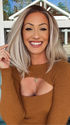 Jenna Fail @jenna_fail wearing DRIVE by ELLEN WILLE in color PEARL BLONDE ROOTED 101.24.20 | Pearl Platinum, Dark Ash Blonde, and Medium Honey Blonde Mix