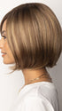 A sleek bob wig with a full side bang