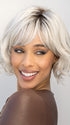 A short length synthetic wig