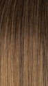 24BT18S8 SHADED MOCHA | Medium Natural Ash Blonde & Light Natural Gold Blonde Blend, Shaded with Medium Brown