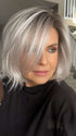 Donna @style.me.ageless wearing ESPRIT by ELLEN WILLE in color SILVER-BLONDE-ROOTED 60.1001.24 | Pure Silver White Blended with Light Ash Blonde