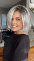 Donna @style.me.ageless wearing ESPRIT by ELLEN WILLE in color SILVER-BLONDE-ROOTED 60.1001.24 | Pure Silver White Blended with Light Ash Blonde