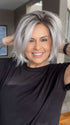 Donna @style.me.ageless wearing ESPRIT by ELLEN WILLE in color SILVER-BLONDE-ROOTED 60.1001.24 | Pure Silver White Blended with Light Ash Blonde