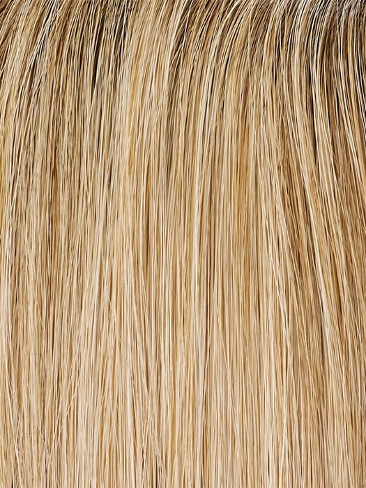 27T613S8 SHADED SUN | Medium Natural Red-Gold Blonde & Pale Natural Gold Blonde Blend and Tipped, Shaded with Medium Brown