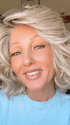Alicia F. @wigginout wearing EDITOR'S PICK by RAQUEL WELCH WIGS in color RL19/23SS SHADED BISCUIT | Cool Platinum blonde with subtle highlights and medium brown roots