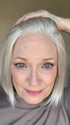 Mel B. @mels.be.ageless wearing ELITE SMALL by ELLEN WILLE in color SILVER MIX | Pure Silver White and Pearl Platinum Blonde Blend