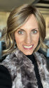 Lisa Mullins @beautifulyouwigreviews wearing TREND ALERT by GABOR in color GF9-24SS ICED CAFÉ LATTE | Dark Brown shaded with Golden Brown
