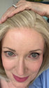 Mel B. @mels.be.ageless wearing MONTECITO by BELLETRESS in color CAKE BATTER BLONDE | Neutral Beige Color Blonde mixed with Medium and Dark Blonde, Highlighted with Ash Blonde