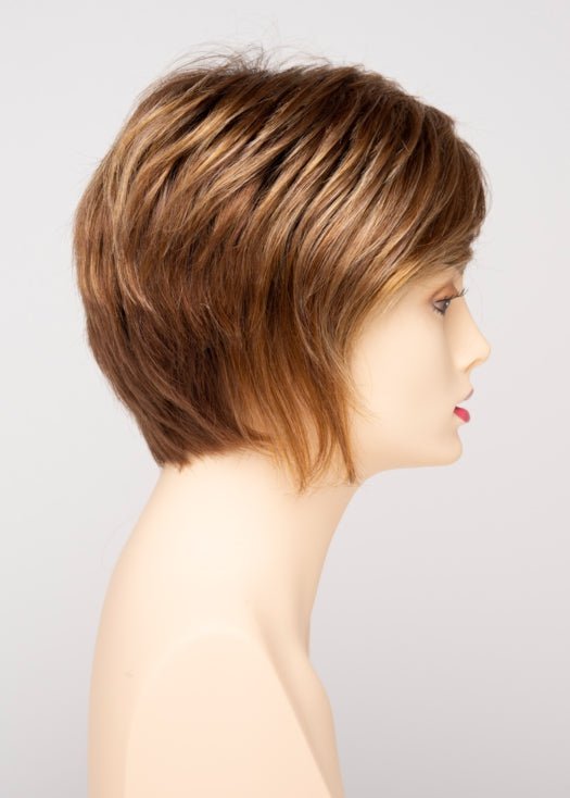 CREAMED COFFEE | Medium Brown roots and base with Cinnamon and Golden Blonde highlights