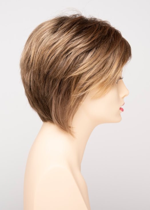 TOASTED SESAME | Medium Brown roots with overall Warm Cinnamon base and Golden Blonde highlights