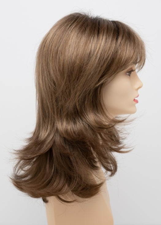 TOASTED SESAME | Medium Brown roots with overall Warm Cinnamon base and Golden Blonde highlights