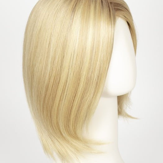 CHAMPAGNE ROOTED | Light Beige Blonde, Medium Honey Blonde, and Platinum Blonde blend with Dark Roots