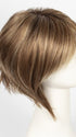 MAPLE-SUGAR-R | Light-Medium Brown Base with Warm Medium Blonde Highlights and Dark Brown Roots