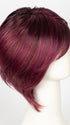 PLUMBERRY-JAM-LR | Medium Plum with Dark Roots with Mix of Red/Fuschia with Long Dark Root