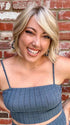 Jen Brown @being_mrs_brown wearing ESPRIT by ELLEN WILLE in color CHAMPAGNE-ROOTED 22.25.26 | Light Beige Blonde, Medium Honey Blonde, and Platinum Blonde Blend with Dark Roots
