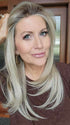 Natalie @vanish.into.thin.hair wearing LAUREN by BELLETRESS in color BURNT BISCUIT BLONDE | A Blend of Sand, Honey, and Creamy Soft Blonde with a Medium Root