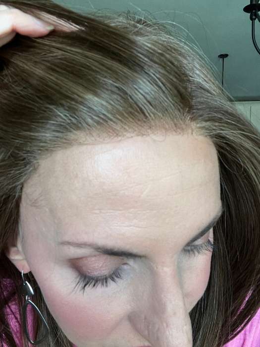 Lisa @beautifulyouwigreviews wearing GENOVA by BELLETRESS in color COOLEST ASH BROWN | A combination of Light Ash Brown, Cool Medium Brown and a hint of Dark Blonde
