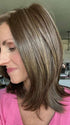 Lisa @beautifulyouwigreviews wearing GENOVA by BELLETRESS in color COOLEST ASH BROWN | A combination of Light Ash Brown, Cool Medium Brown and a hint of Dark Blonde
