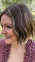Marcie @wig.obsessed wearing KENNEDY by ESTETICA in color CARMKISSM | Golden Brown with Light Copper Blonde Highlights
