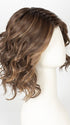 CHOCOLATE-ROOTED | Medium to Dark Brown base with Light Reddish Brown highlights and Dark Roots