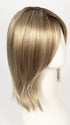 CREAMY-TOFFEE-R | Rooted Dark Blonde Evenly Blended with Light Platinum Blonde and Light Honey Blonde