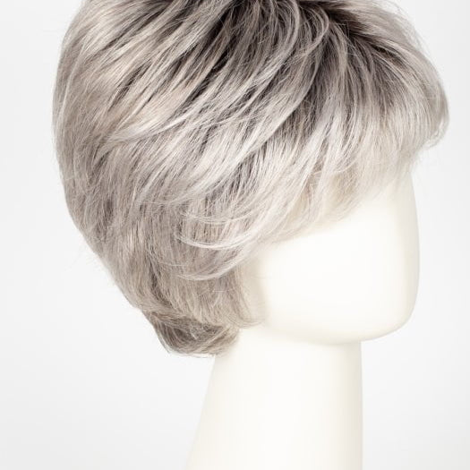 ASH GREY SHADED 56.60.58 | Pure Silver White with 10% Medium Brown and Silver White with 5% Light Brown blend with a Dark Root