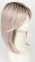 PASTEL-ROSE-SHADED | Pearl Platinum, Silver White and Pastel Pink blend with dark shaded roots  Edit alt text