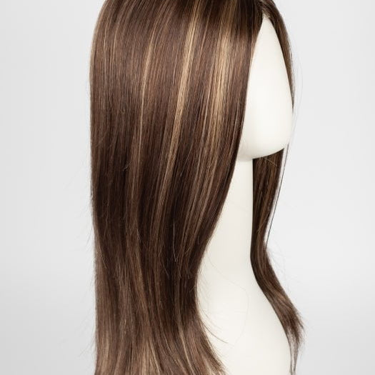 AUBURN-SUGAR-R | Rooted Dark Auburn with Medium Auburn Base with Dark Strawberry Blonde Highlights
