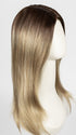 CREAMY-TOFFEE-LR | Longer Dark Roots with Light Platinum Blonde and Light Honey Blonde