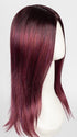 PLUMBERRY-JAM-LR | Medium Plum with Dark Roots with Mix of Red and Fuchsia