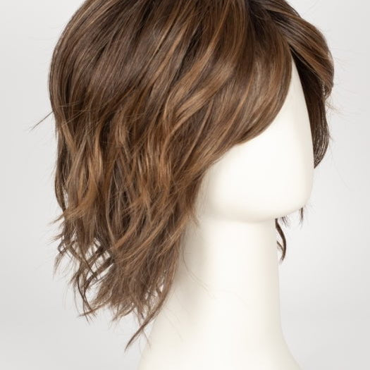 CHOCOLATE ROOTED 830.27.6 | Medium to Dark Brown Base with Light Reddish Brown Highlights and Dark Roots