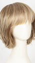 10/27/88/R6 ALMOND CREAM | Dark roots transition into a beautiful blend of light brown, pale auburn, and platinum tones.