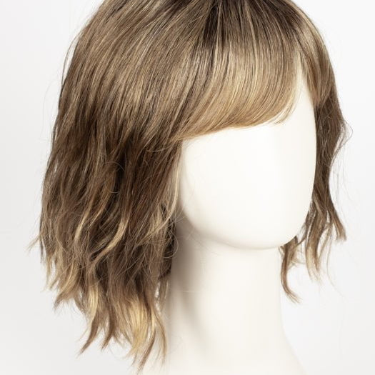 CAFE-MACCHIATO | Nutmeg and Creamy Toffee Blonde with Warm Deep Brown Roots