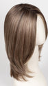 GF12-22SS CAPPUCCINO | Light Golden Brown Evenly Blended with Cool Platinum Blonde Highlights with Dark Roots
